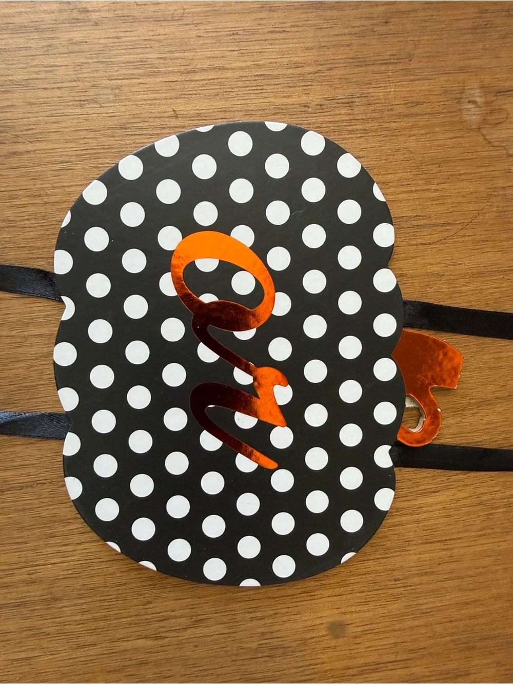 Hobby Lobby Orange Black White Halloween 'Trick or Treat' Hanging Pumpkin Sign